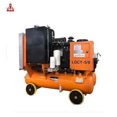 Portierbarer kleiner Schrauben-Luftkompressor des Dieselmotor-LGCY-5/8 für Bergbau