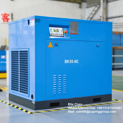 Elektrischer 55 kW 100 PS 10m3/min 8-barer Luftkompressor Drehgaskompressor BK55-8G